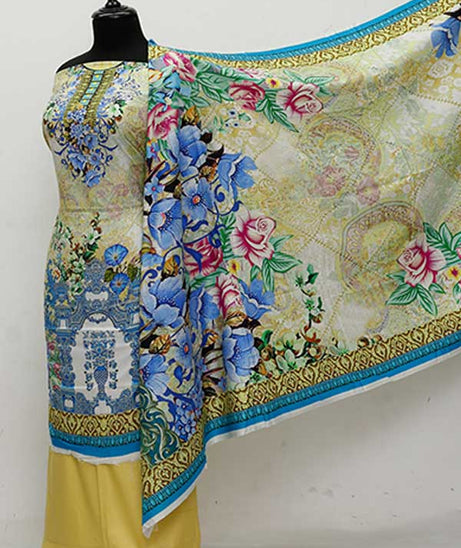 LCM Digital Linen 3Pcs D#3134 Multi
