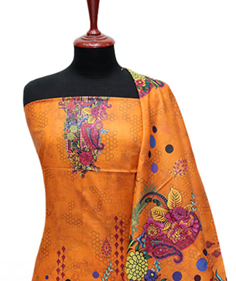LCM Digital Print Lawn`24 D#143 (Orange)