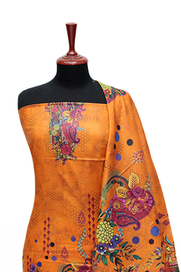 LCM Digital Print Lawn`24 D#143 (Orange)