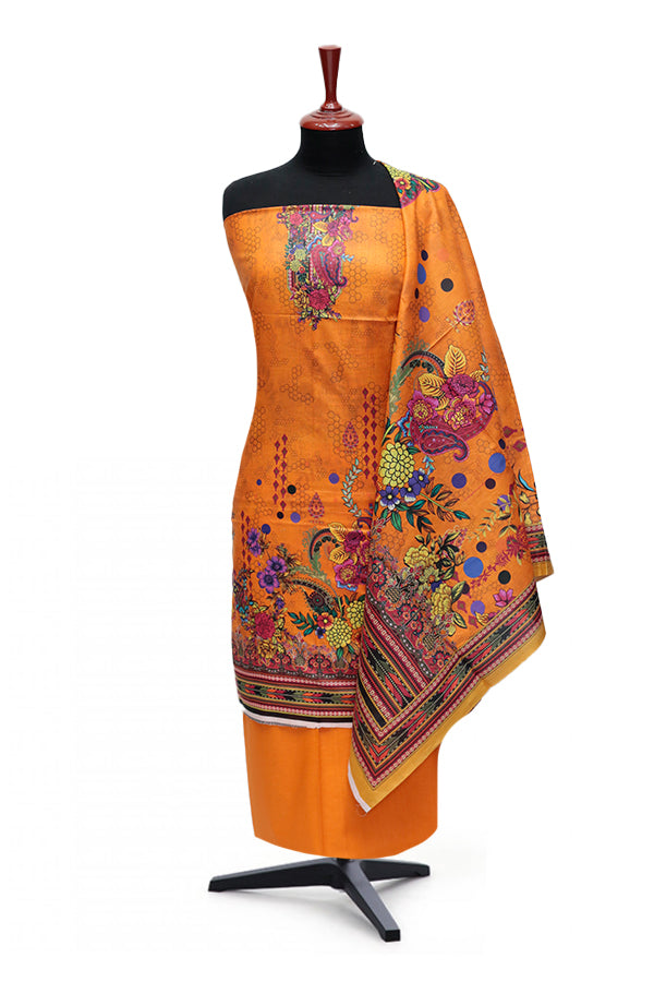 LCM Digital Print Lawn`24 D#143 (Orange)