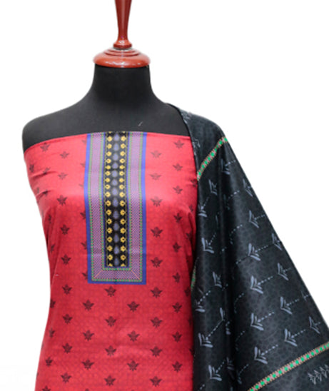 LCM Digital Print Lawn`24 D#144 (Red)