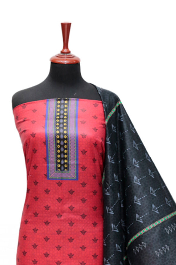LCM Digital Print Lawn`24 D#144 (Red)