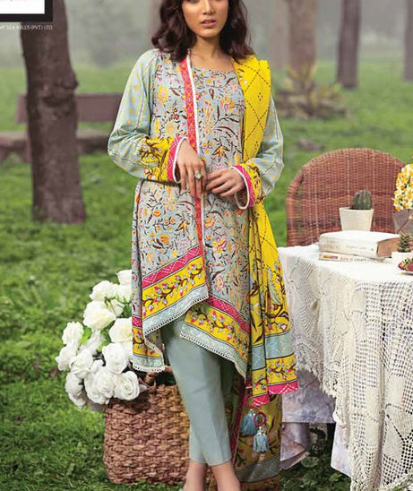 Lakhany Komal Lawn`21 D#2008 (Grey)