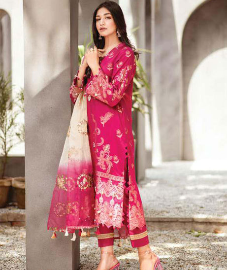 Lala Jacquard Emb Lawn`23 D#01