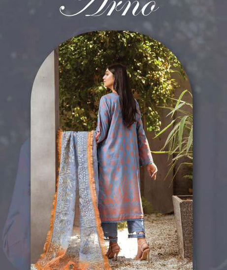 Lala Jacquard Emb Lawn`23 D#05