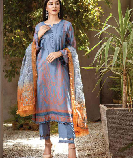 Lala Jacquard Emb Lawn`23 D#05