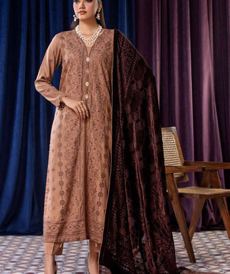 Lala Brocade Emb Wool'25 LW#129