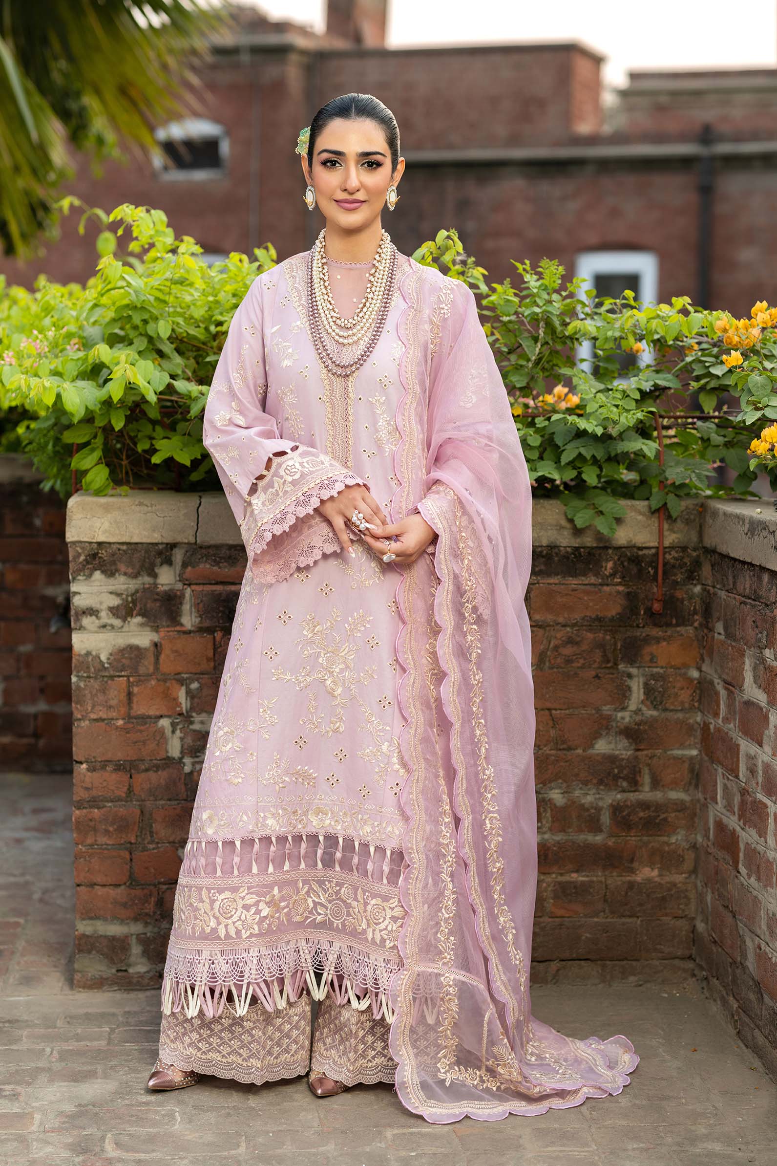 Maryam Hussain Unstitched Luxury Lawn`25 (Samar)