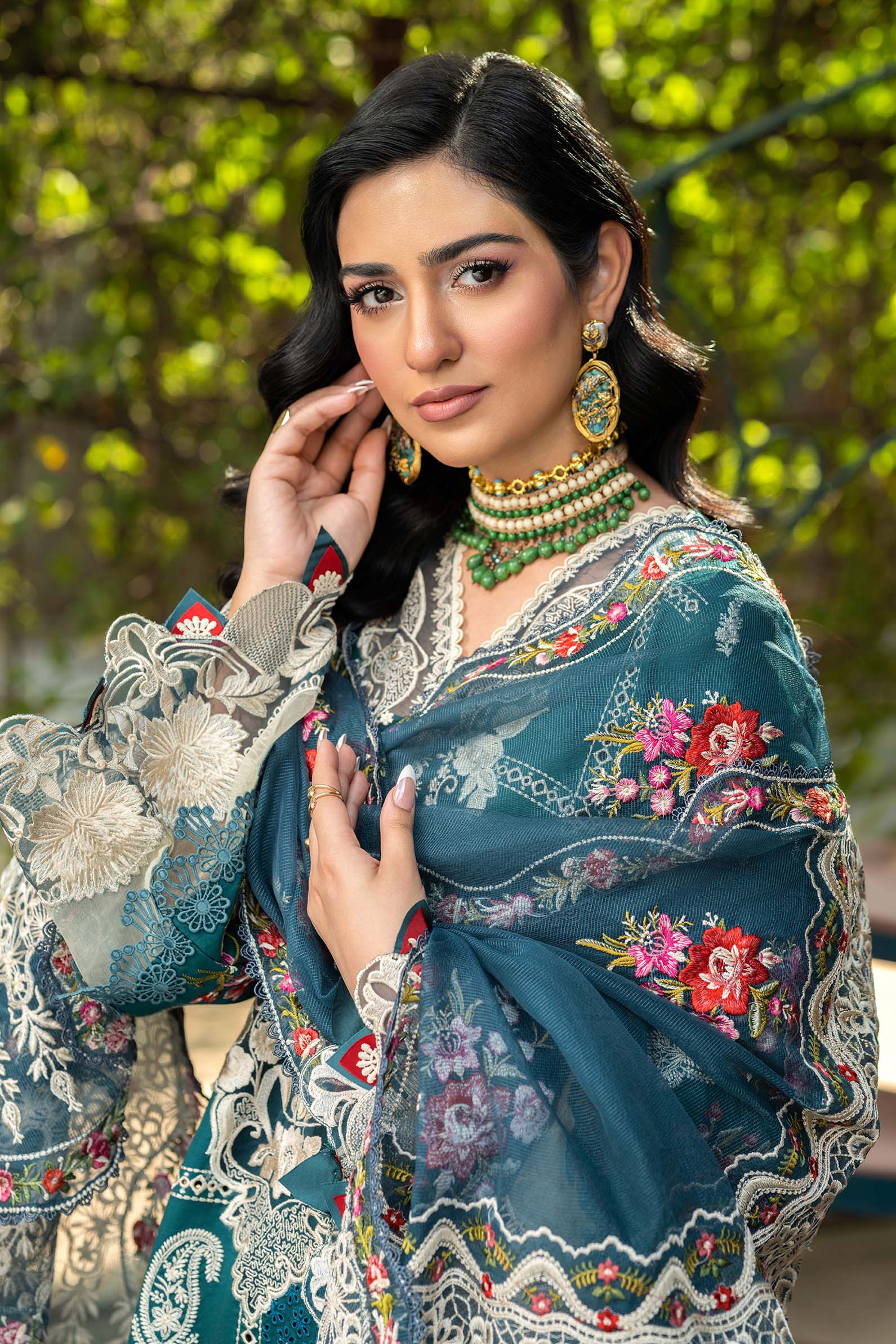 Maryam Hussain Unstitched Luxury Lawn`25 (Neelum)
