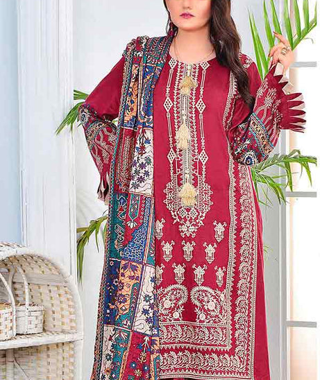 Libaas Emb Twill Linen`21 D#08