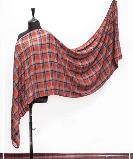 Linen Printed Shawl D#1-H