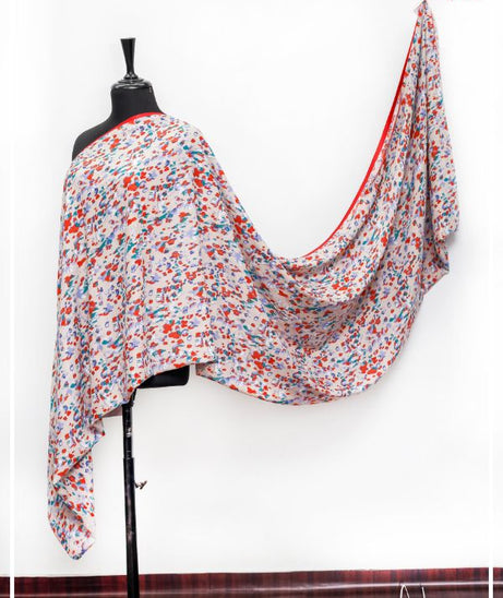 Linen Printed Shawl D#1-K
