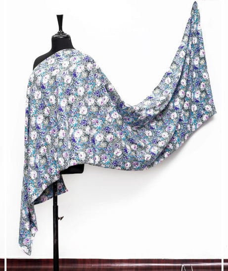 Linen Printed Shawl D#1-P