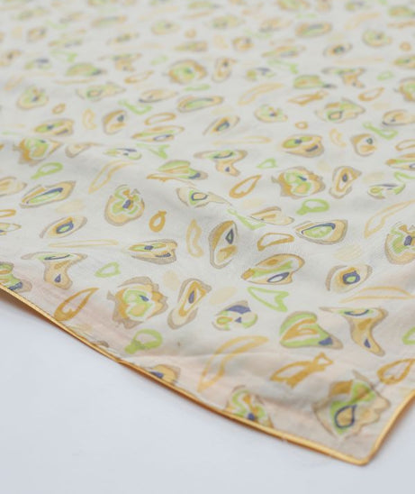 Linen Printed Shawl D#1-R