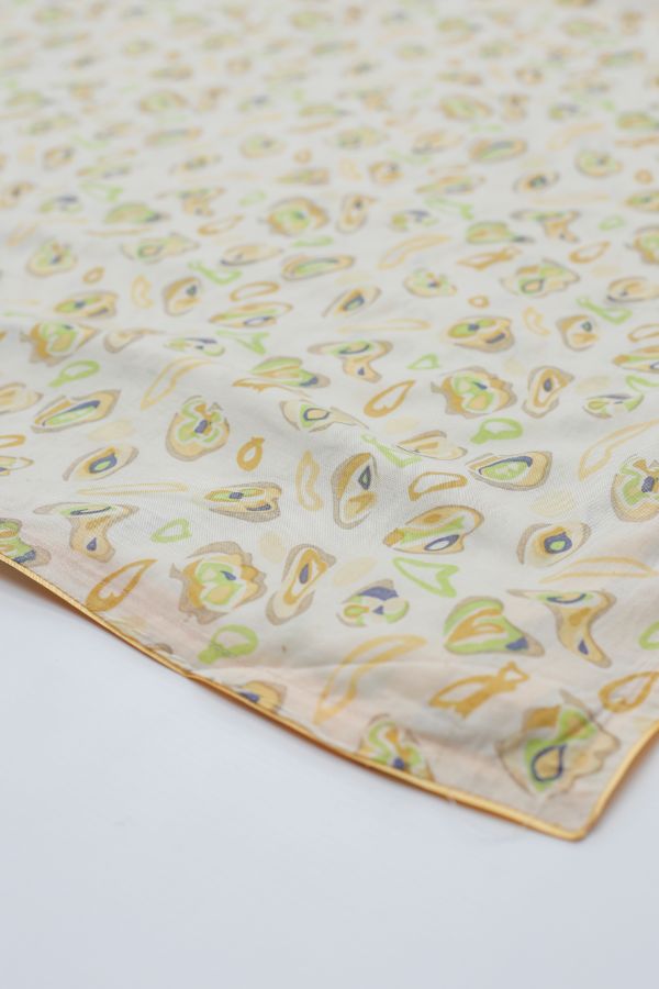 Linen Printed Shawl D#1-R