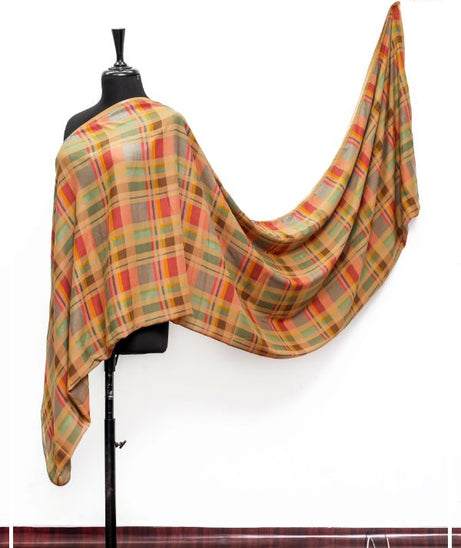 Linen Printed Shawl D#1-V