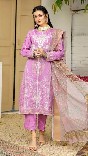 Lok Virsa Heer Emb Viscose'21 D#8