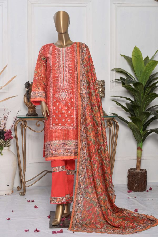 LuckyTex Zauq-e-Libas Lawn`22 D#2203