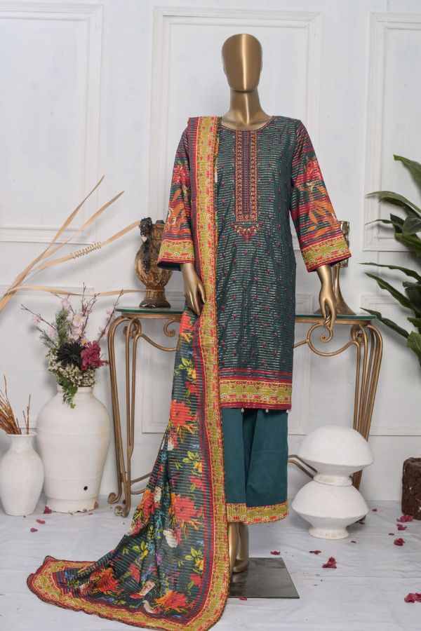 LuckyTex Zauq-e-Libas Lawn`22 D#2206