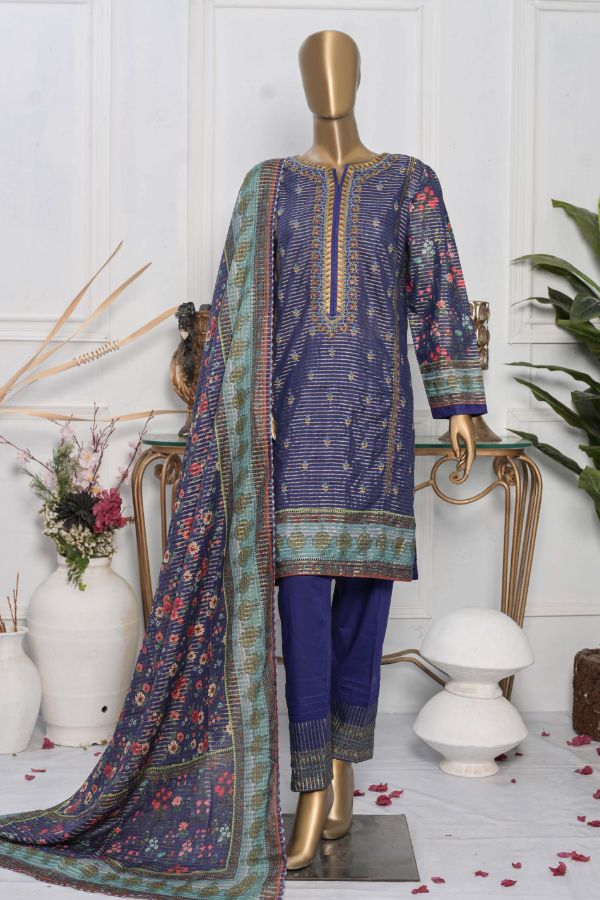 LuckyTex Zauq-e-Libas Lawn`22 D#2210