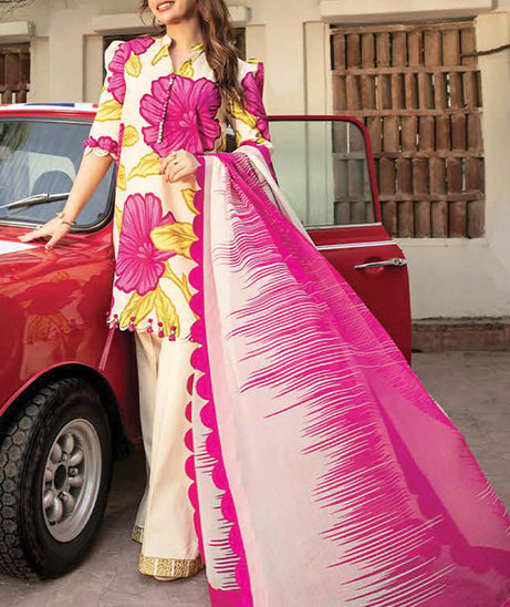 M Basics Unstitched Eid Lawn`25 D#02B