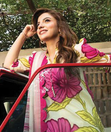 M Basics Unstitched Eid Lawn`25 D#02B