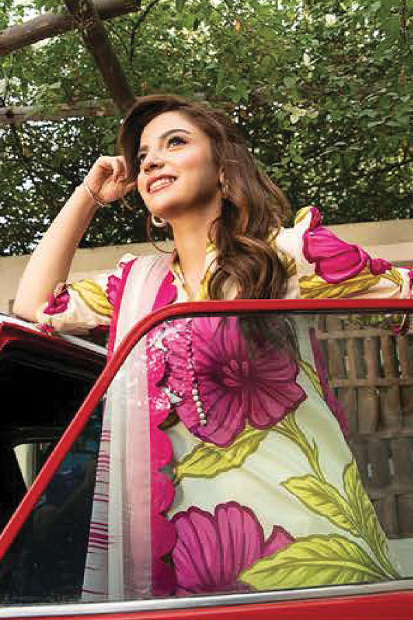 M Basics Unstitched Eid Lawn`25 D#02B