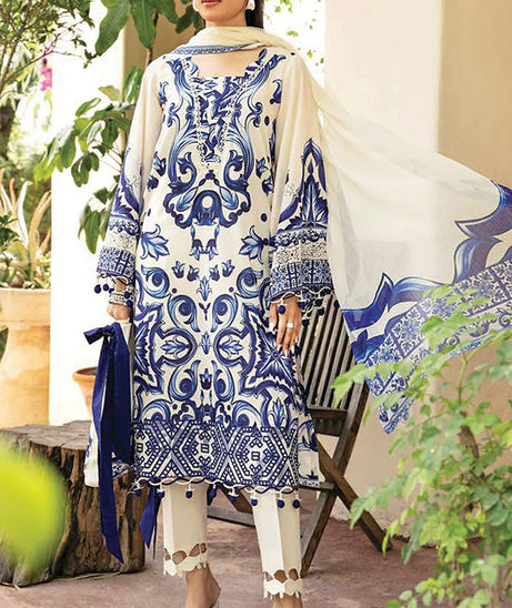 M Basics Unstitched Eid Lawn`25 D#04A