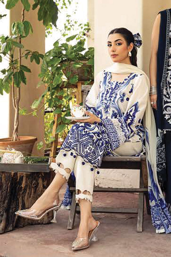 M Basics Unstitched Eid Lawn`25 D#04A