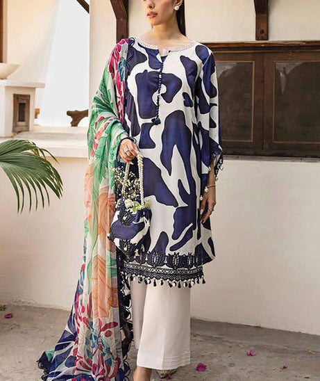 M Basics Unstitched Eid Lawn`25 D#05B
