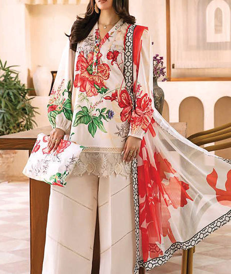 M Basics Unstitched Eid Lawn`25 D#07B