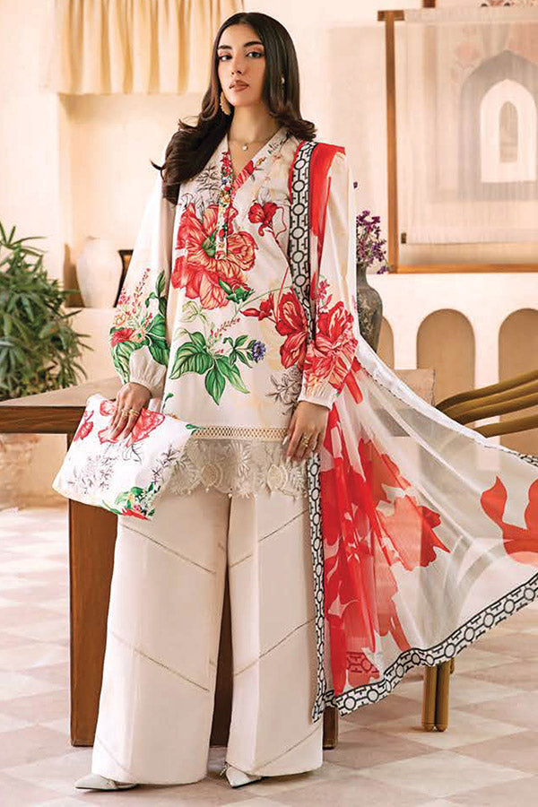 M Basics Unstitched Eid Lawn`25 D#07B