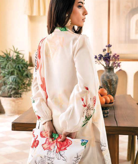 M Basics Unstitched Eid Lawn`25 D#07B