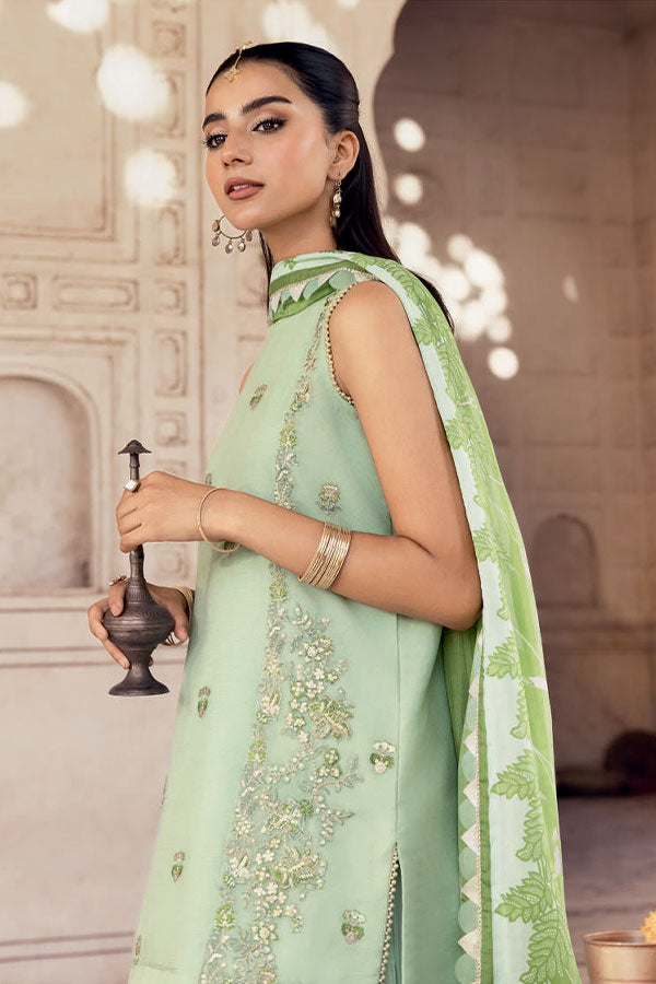 M.Basics Unstitched Winter Festive`25 D#1 (Sea Green)