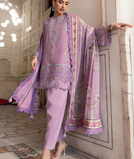 M.Basics Unstitched Winter Festive`25 D#2 (Lilac)