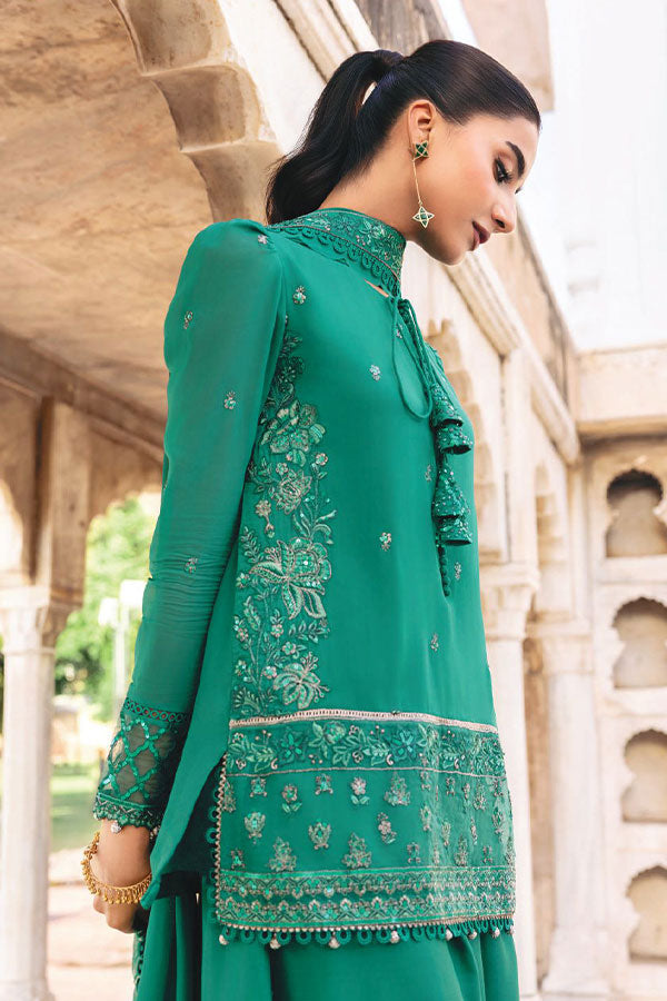 M.Basics Unstitched Winter Festive`25 D#3 (Teal Green)