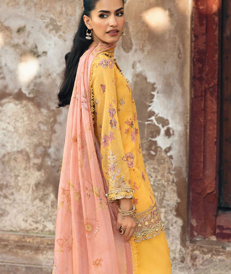 M.Basics Unstitched Winter Festive`25 D#4 (Yellow)