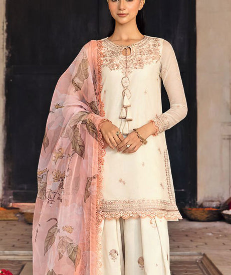 M.Basics Unstitched Winter Festive`25 D#5 (Off White)