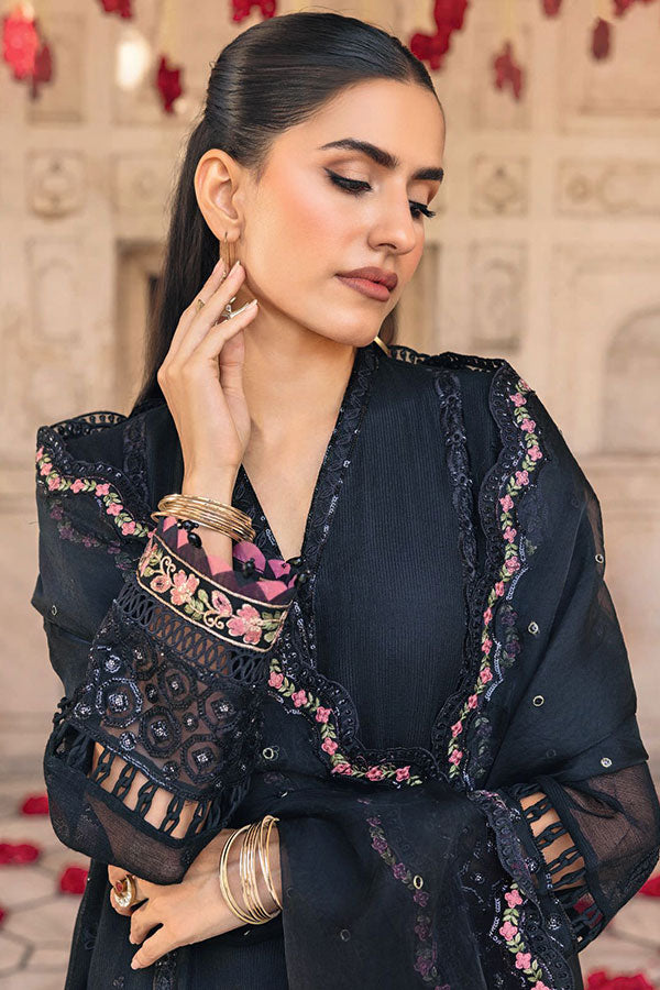 M.Basics Unstitched Winter Festive`25 D#6 (Black)