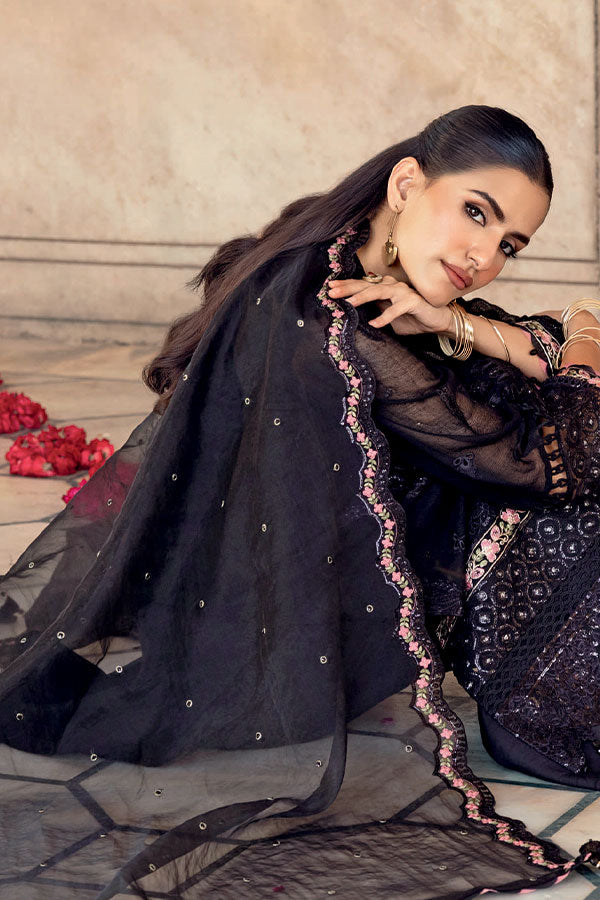 M.Basics Unstitched Winter Festive`25 D#6 (Black)