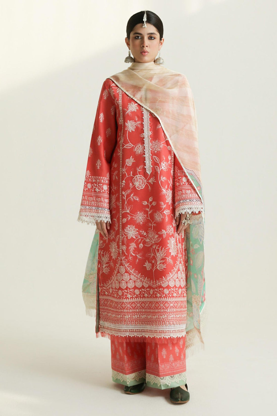 Zara Shahjahan Lawn Unstitched 2024 MAHI-1A