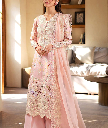 Maryam Hussain Luxury Lawn'25 (Dimple)