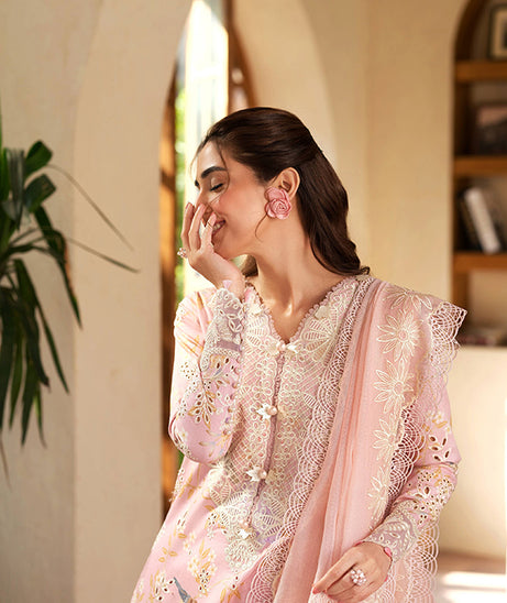 Maryam Hussain Luxury Lawn'25 (Dimple)