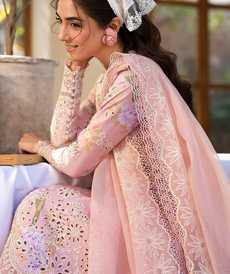 Maryam Hussain Luxury Lawn'25 (Dimple)