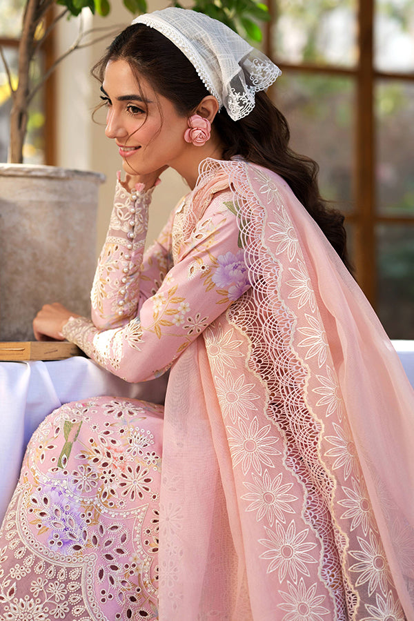 Maryam Hussain Luxury Lawn'25 (Dimple)