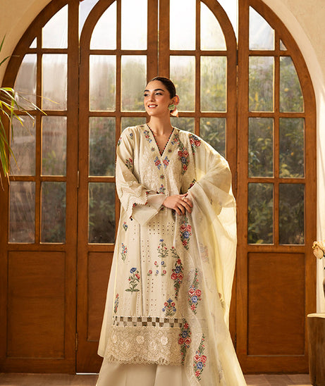 Maryam Hussain Luxury Lawn'25 (Mint)