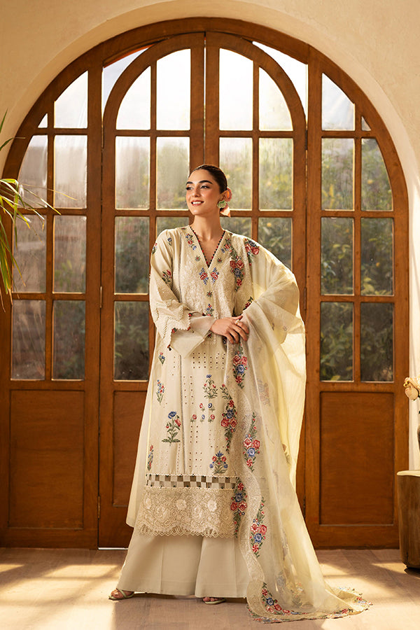 Maryam Hussain Luxury Lawn'25 (Mint)