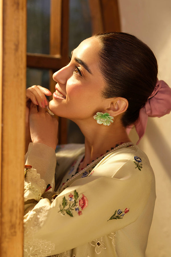 Maryam Hussain Luxury Lawn'25 (Mint)