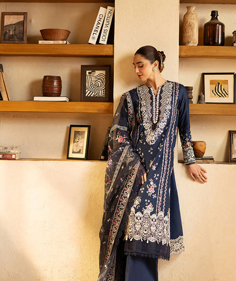 Maryam Hussain Luxury Lawn'25 (Twlight)