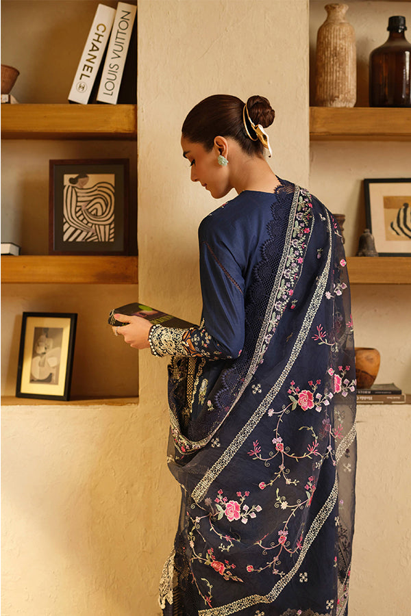 Maryam Hussain Luxury Lawn'25 (Twlight)